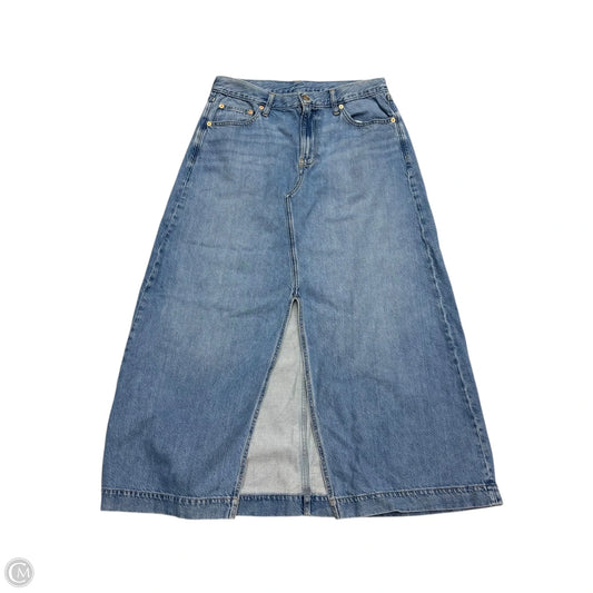 Skirt Maxi By Gap In Blue Denim, Size: 12