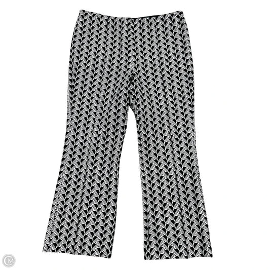 Pants Wide Leg By Maeve In Black & White, Size: L
