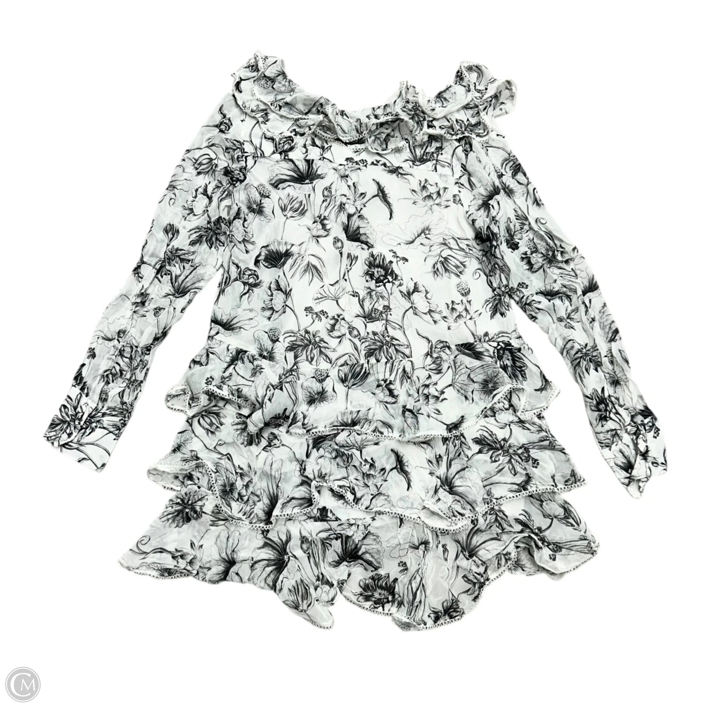 Dress Casual Short By Anthropologie In Black & White, Size: S