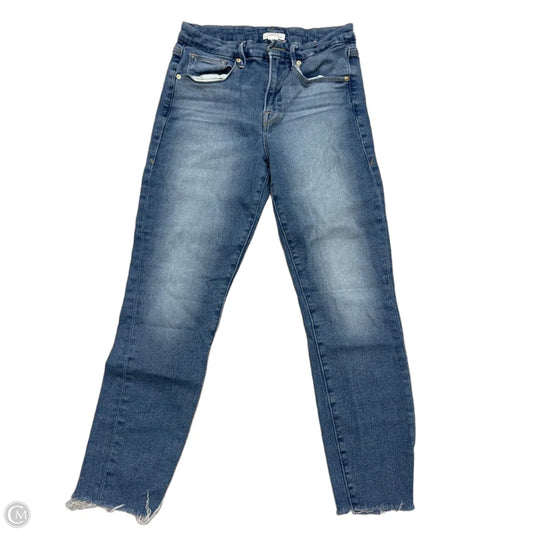 Jeans Skinny By Good American In Blue Denim, Size: 6