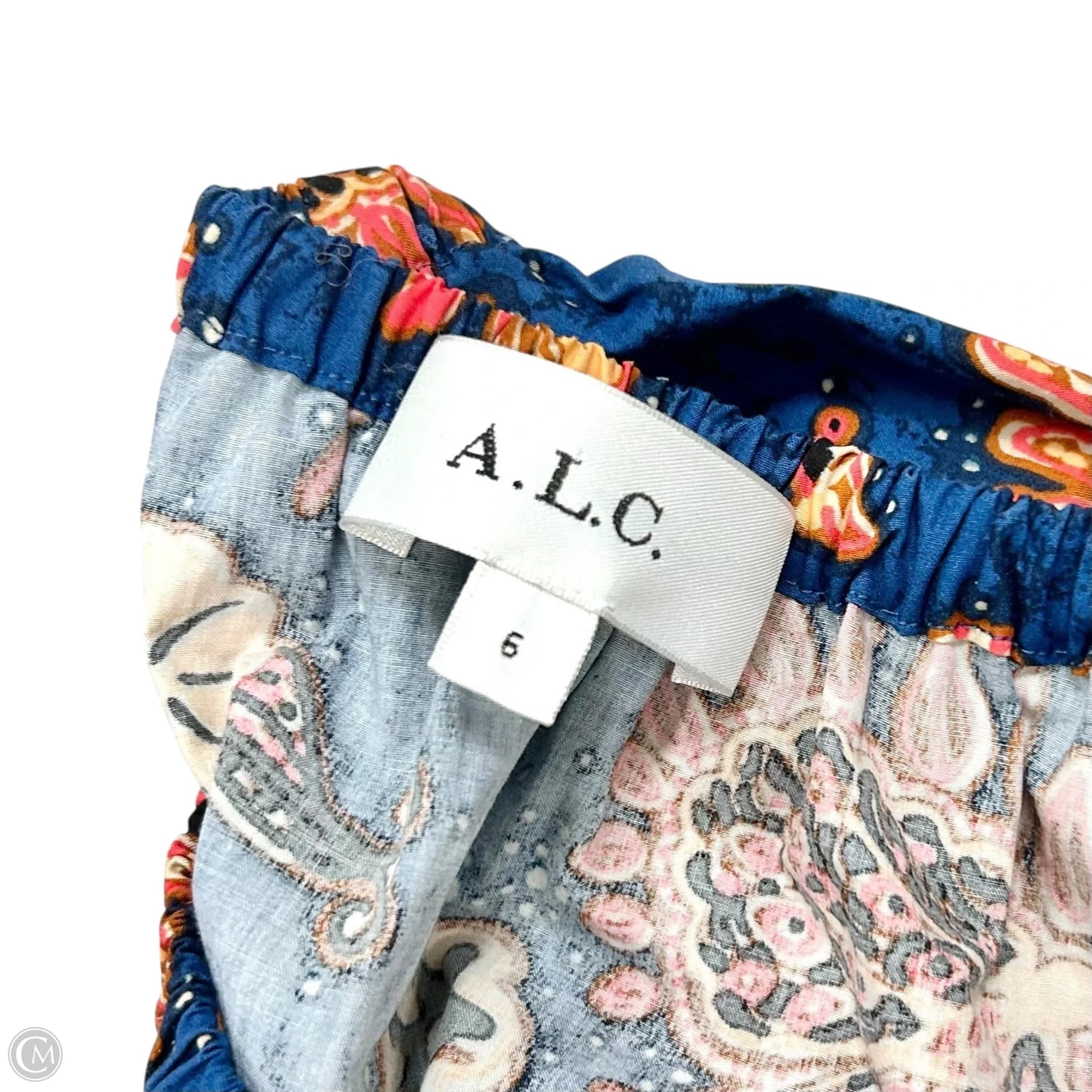 Dress Casual Short By Alc In Blue & Orange, Size: S