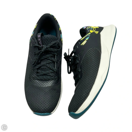 Shoes Athletic By Under Armour In Black & Yellow, Size: 8.5