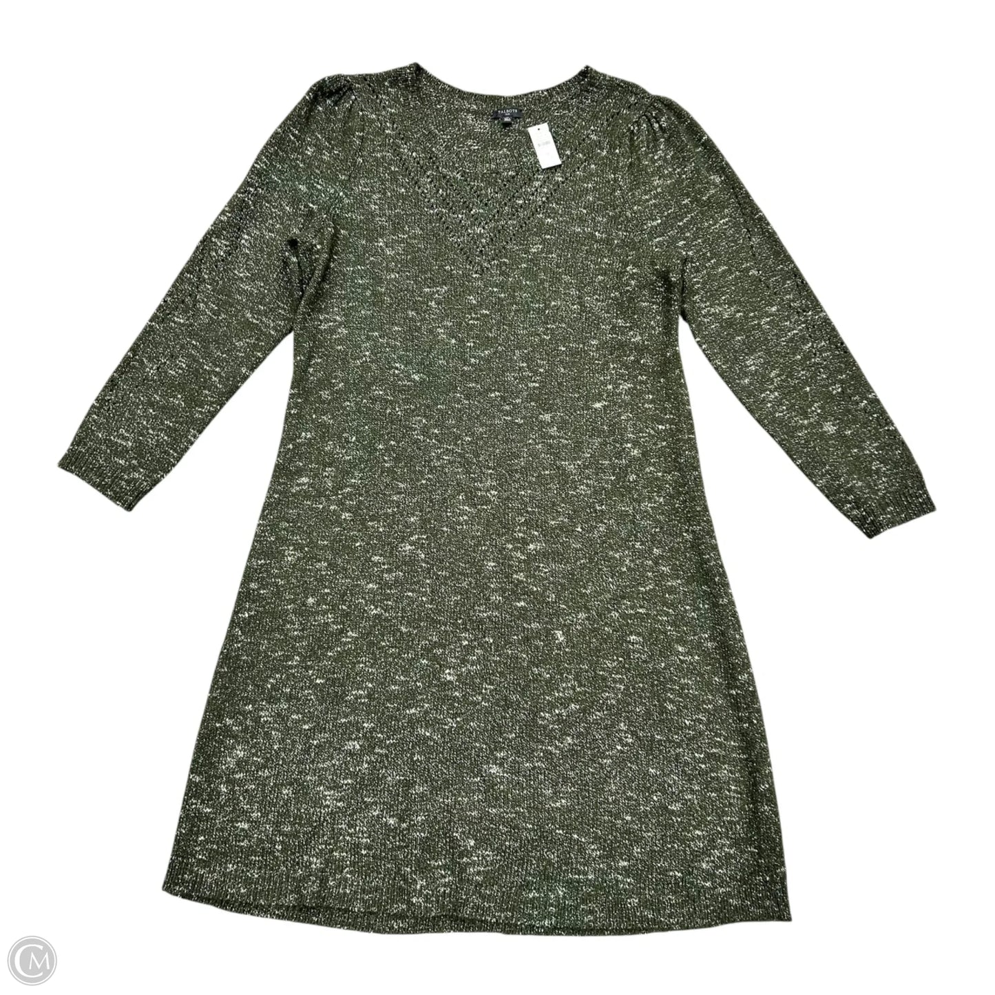 Dress Sweater By Talbots In Green, Size: 1x