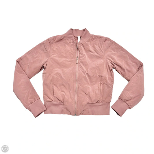 Athletic Jacket By Lululemon In Mauve, Size: S