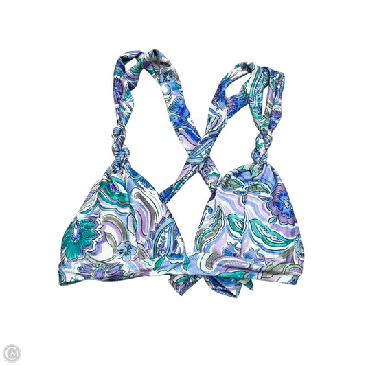 Swimsuit Top By Becca In Blue & Purple, Size: M