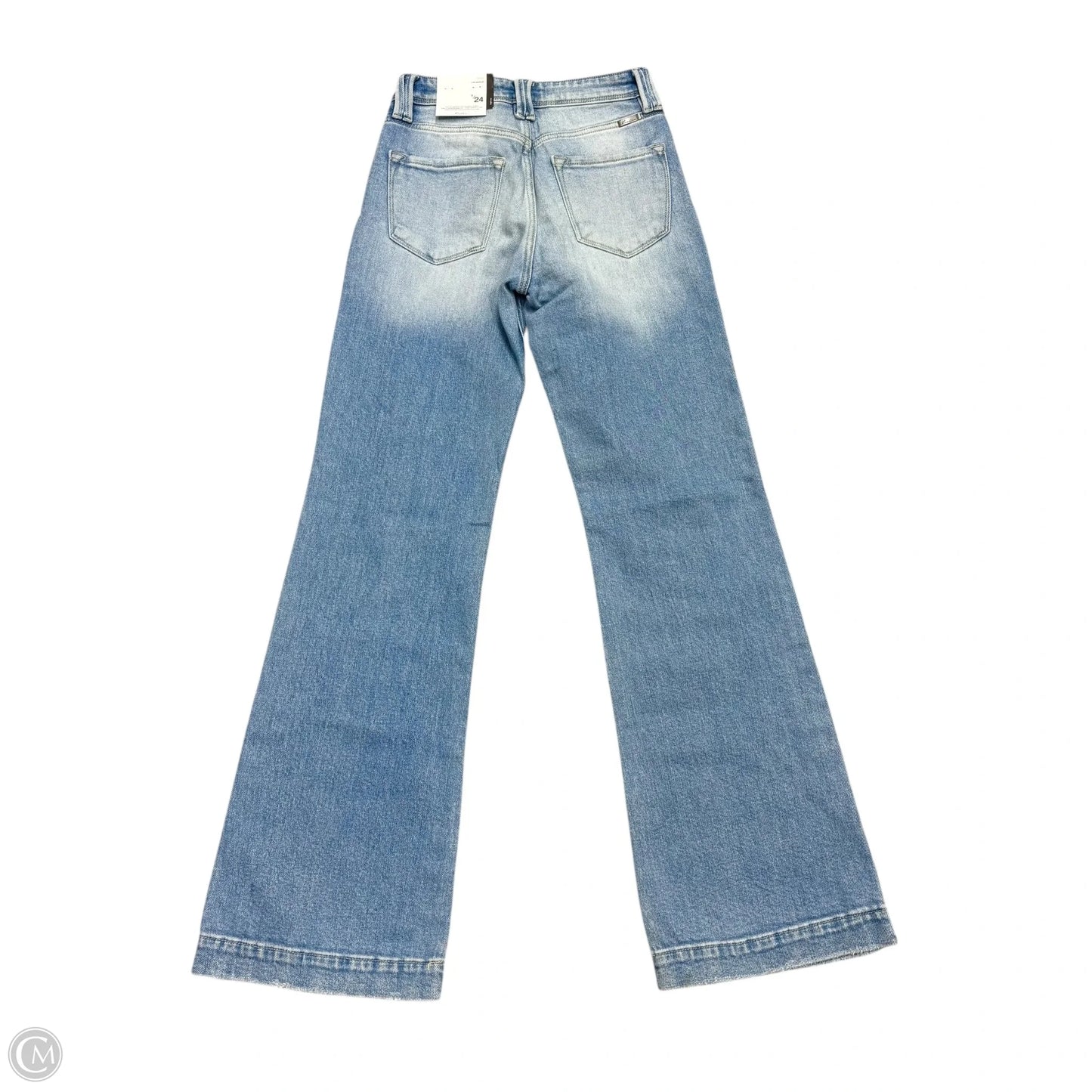 Jeans Wide Leg By Kancan In Blue Denim, Size: 0