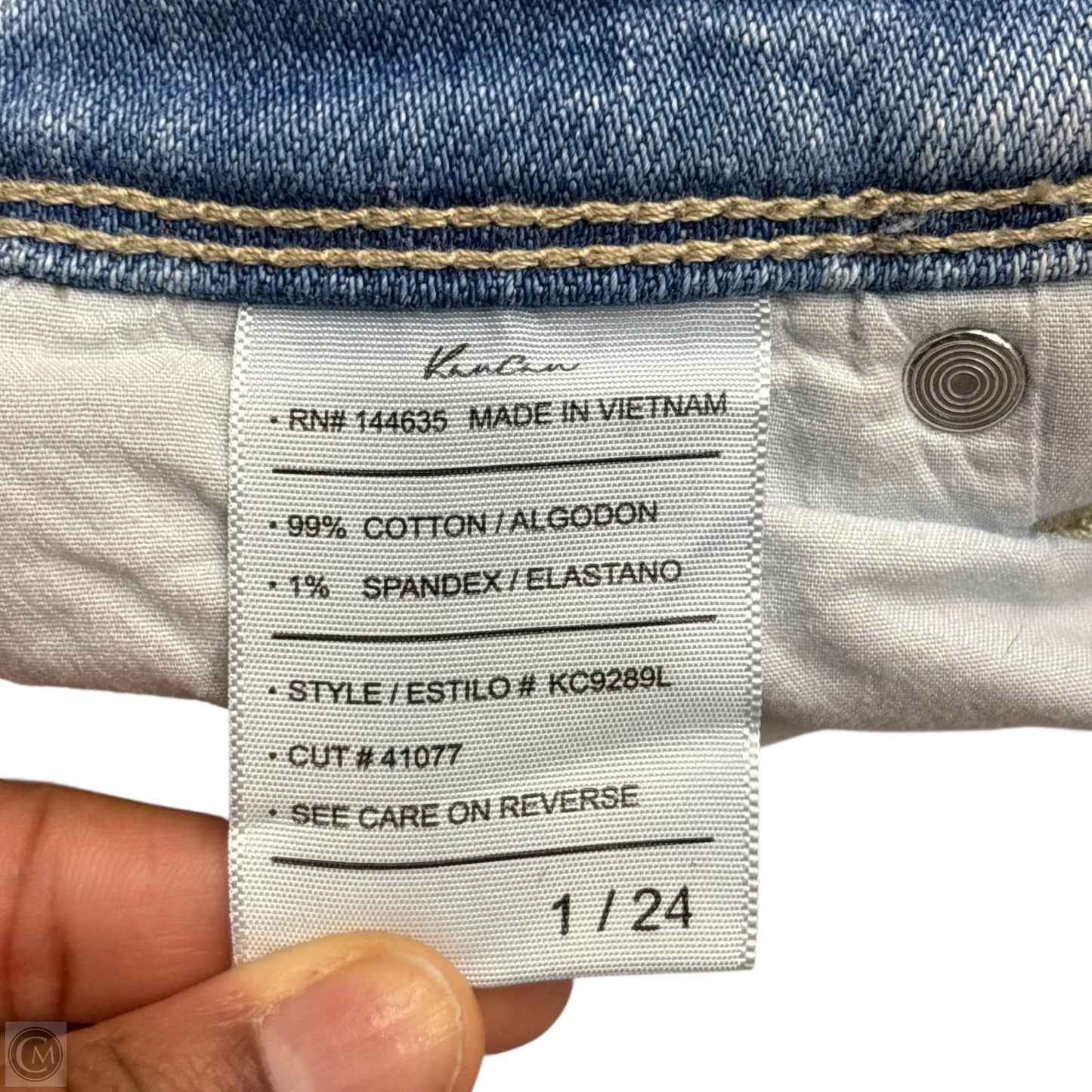 Jeans Wide Leg By Kancan In Blue Denim, Size: 0