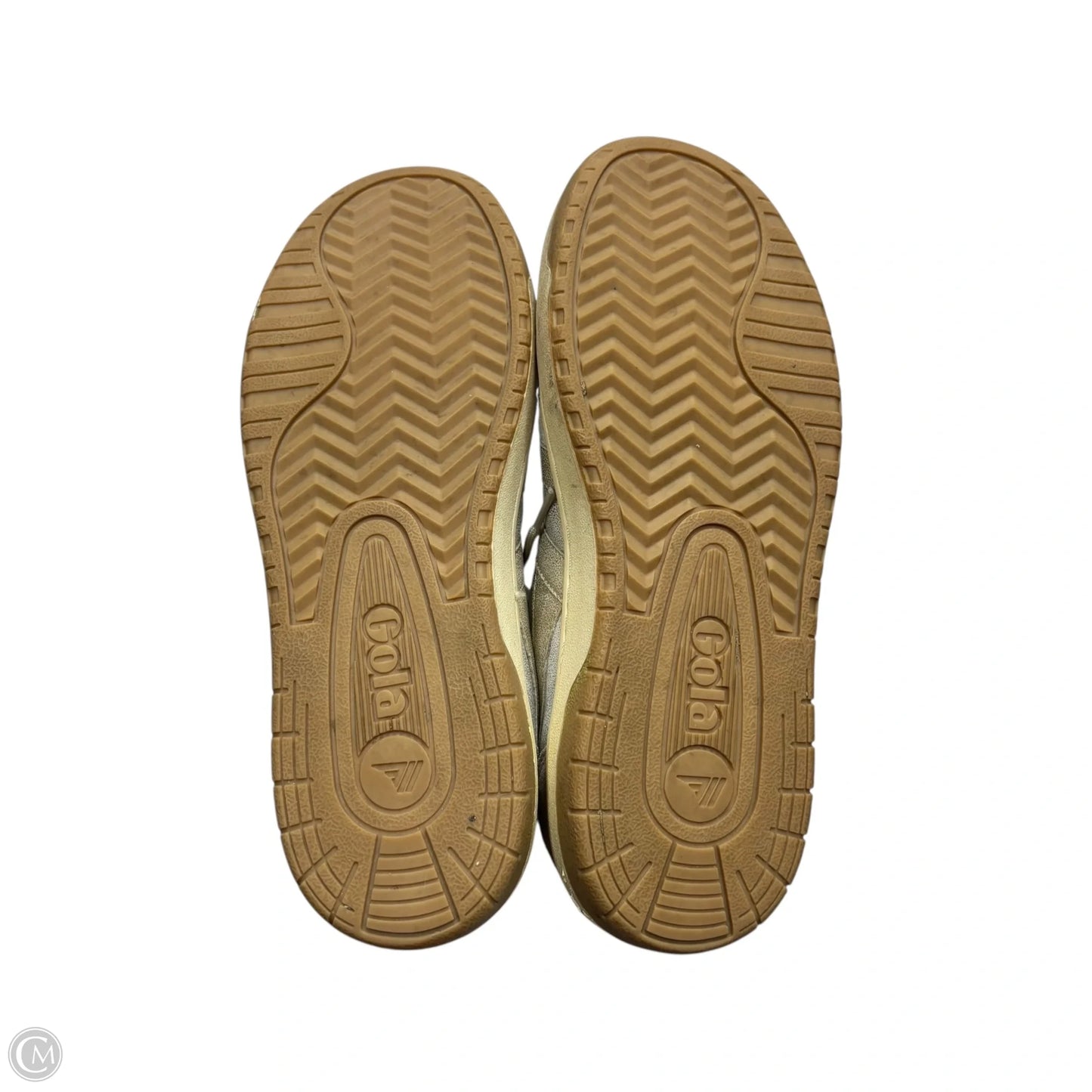 Shoes Sneakers By Gola In Gold & Silver, Size: 7