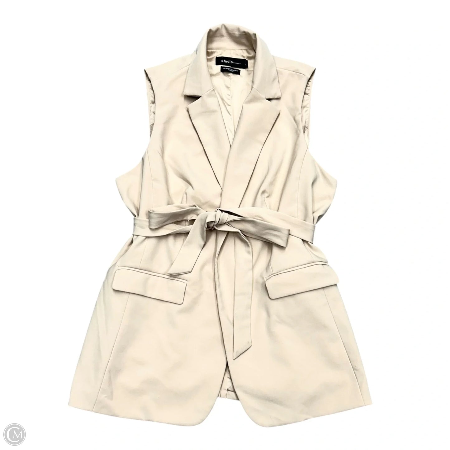 Vest Other By Studio In Cream, Size: 2x