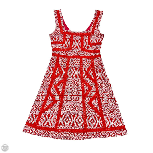 Dress Casual Short By Maeve In Red & White, Size: Xs