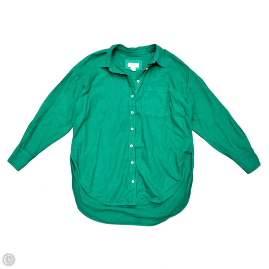Top Long Sleeve By Maeve In Green, Size: Xs