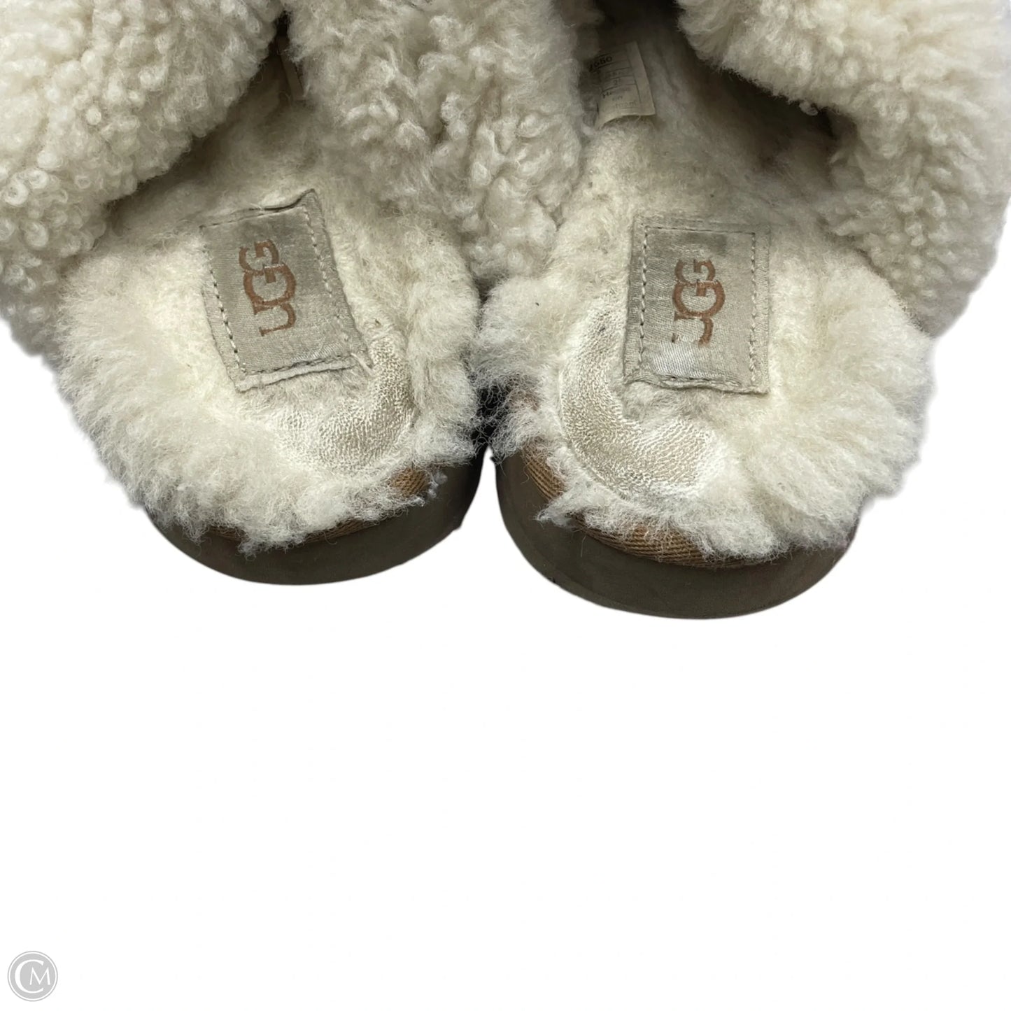 Slippers Designer By Ugg In Tan, Size: 8