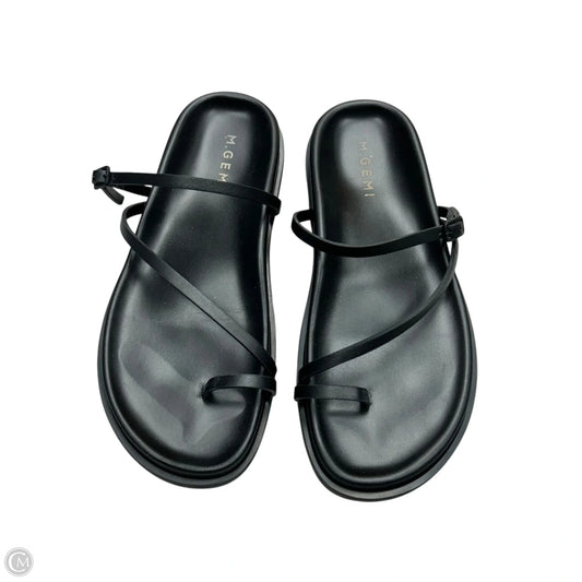 Sandals Flats By M. Gemi In Black, Size: 6