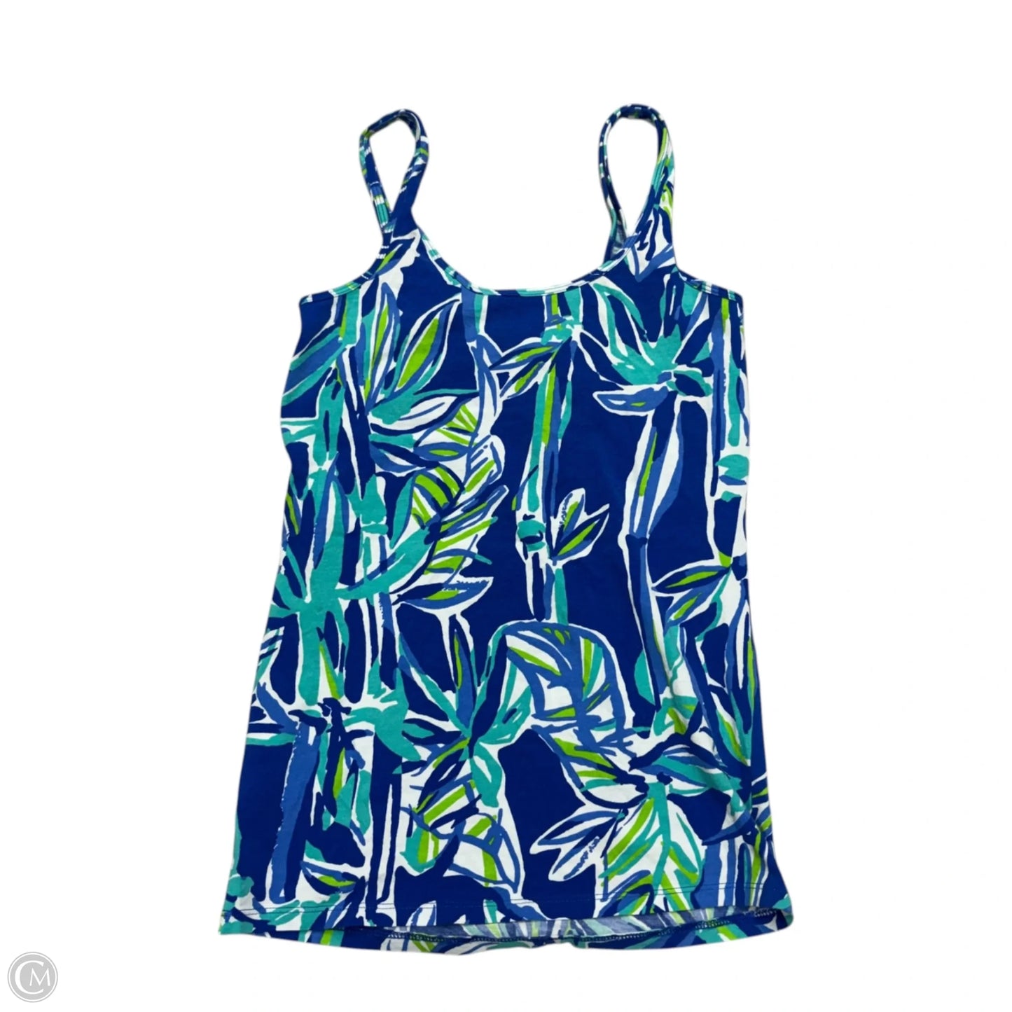 Tank Top Designer By Lilly Pulitzer In Blue & Green, Size: S