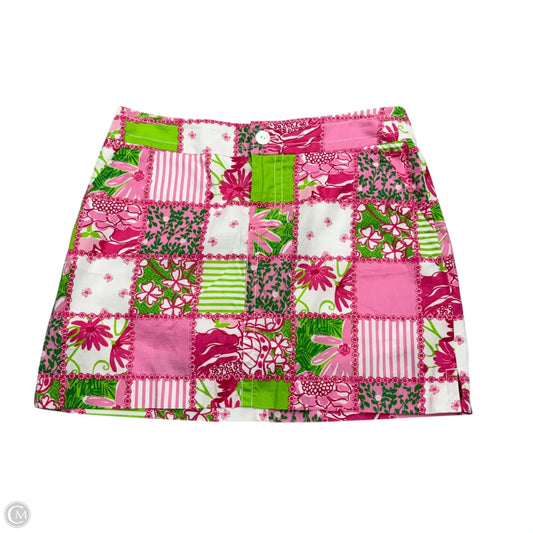 Skirt Designer By Lilly Pulitzer In Green & Pink, Size: S