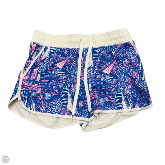 Shorts Designer By Lilly Pulitzer In Blue & White, Size: S