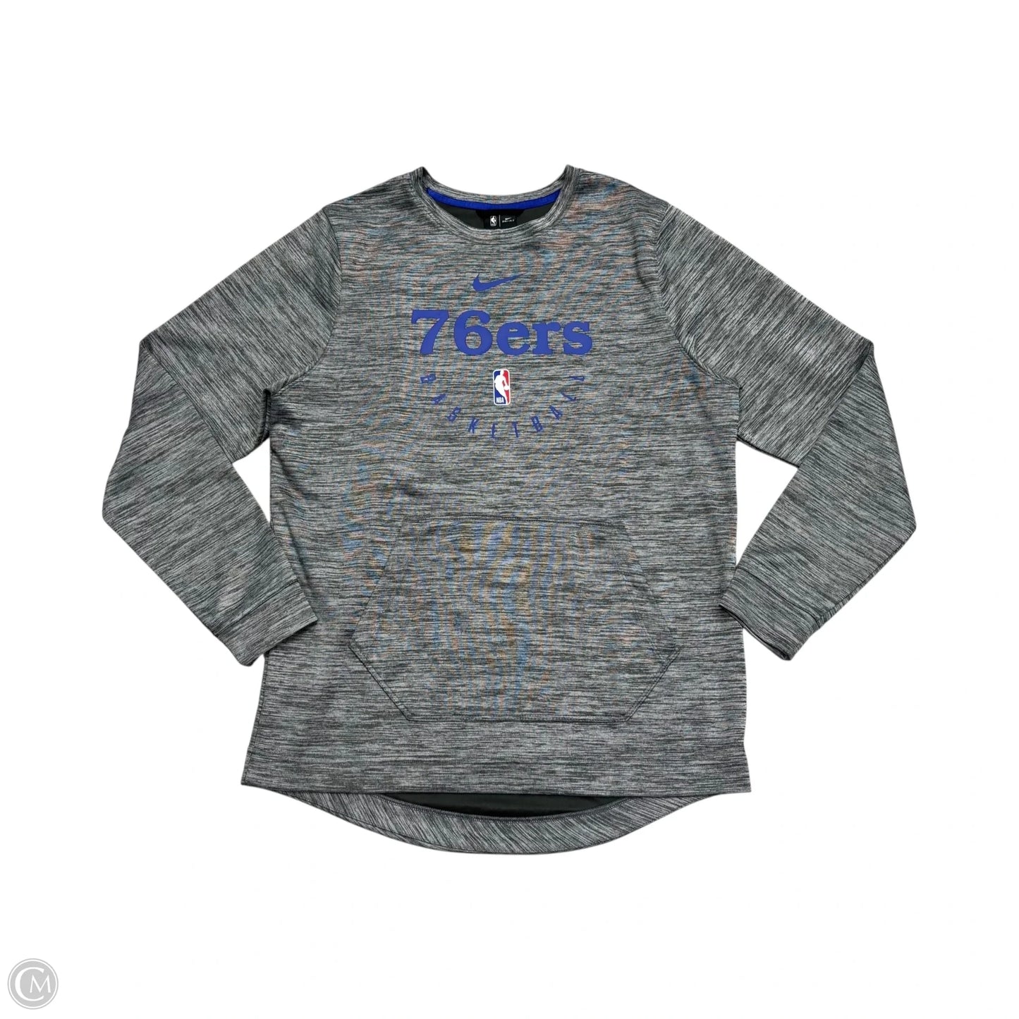 Athletic Sweatshirt Crewneck By NBA In Blue & Grey, Size: M