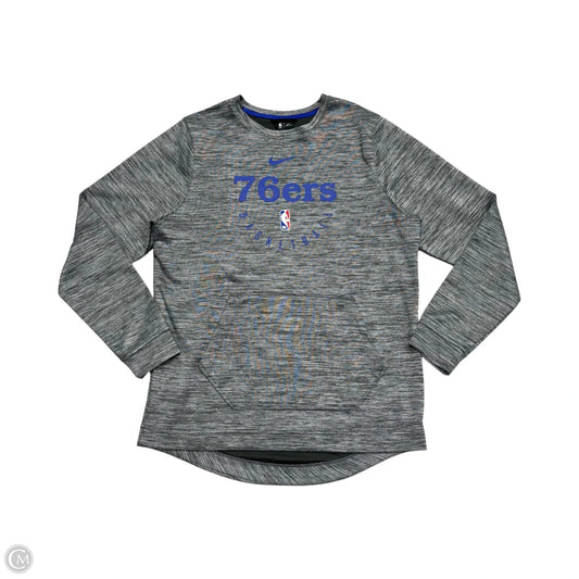 Athletic Sweatshirt Crewneck By NBA In Blue & Grey, Size: M