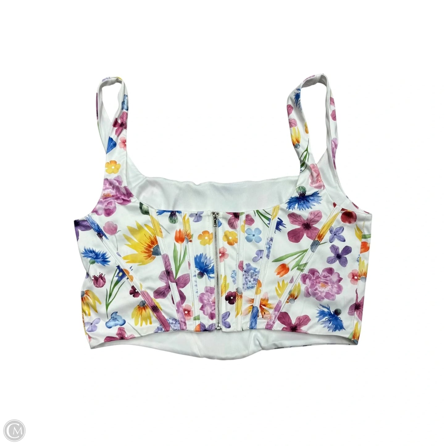 Top Sleeveless By Marthea In Floral Print, Size: Xl