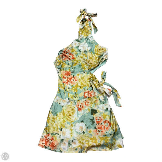 Dress Casual Midi By All About May In Green & Orange, Size: M