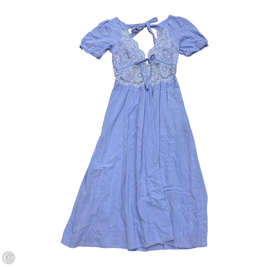 Dress Casual Midi By Free People In Blue, Size: M