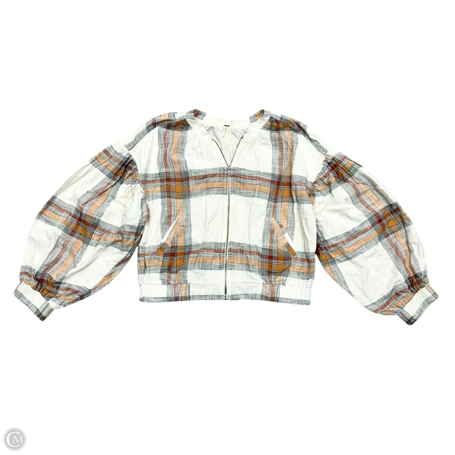 Jacket Other By Free People In Plaid Pattern, Size: L