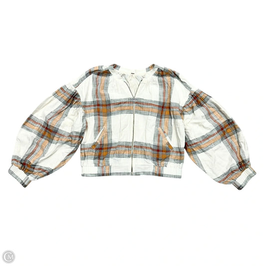 Jacket Other By Free People In Plaid Pattern, Size: L