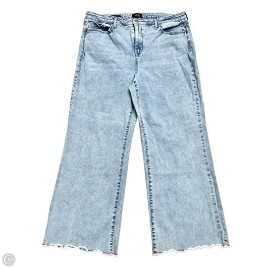 Jeans Wide Leg By Not Your Daughters Jeans In Blue Denim, Size: 16