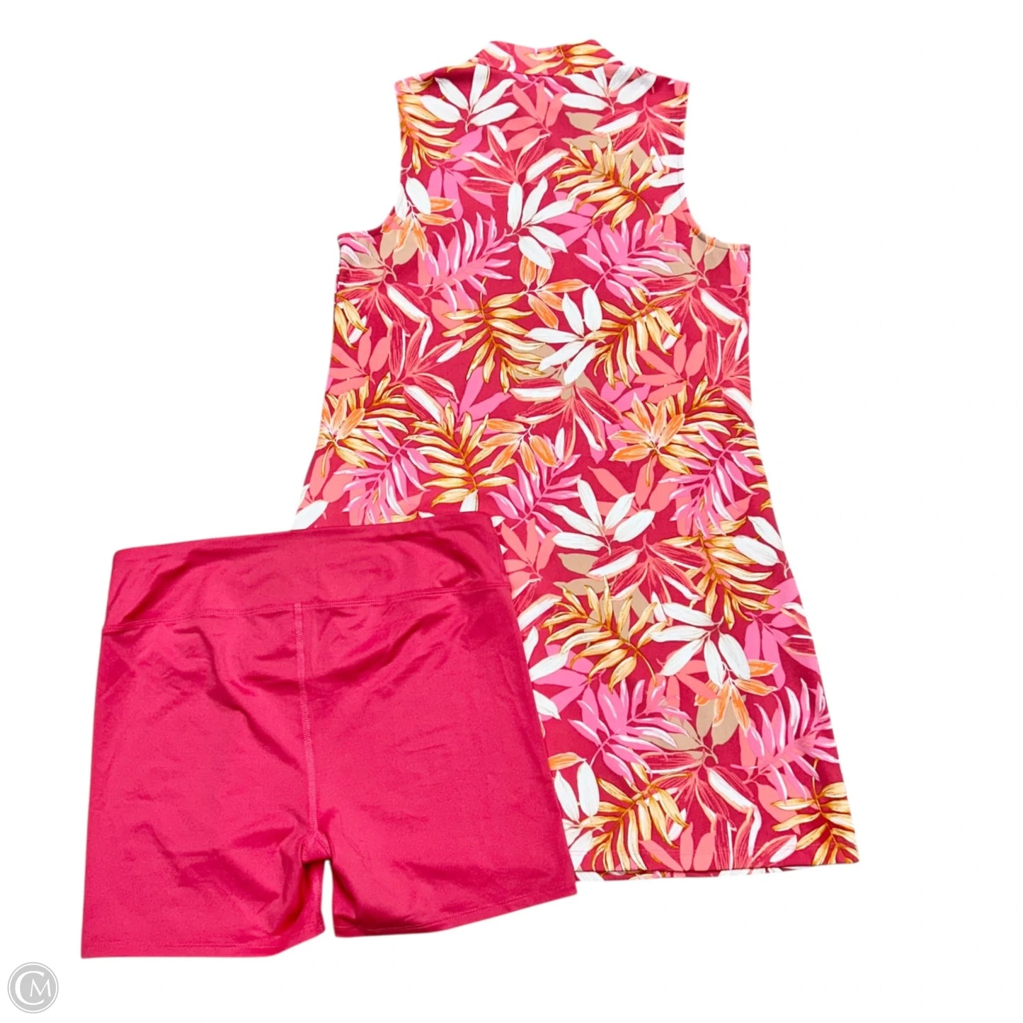Athletic Dress By Tommy Bahama In Pink & Yellow, Size: M