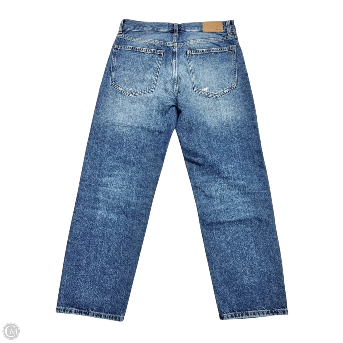 Jeans Straight By Madewell In Blue Denim, Size: 4