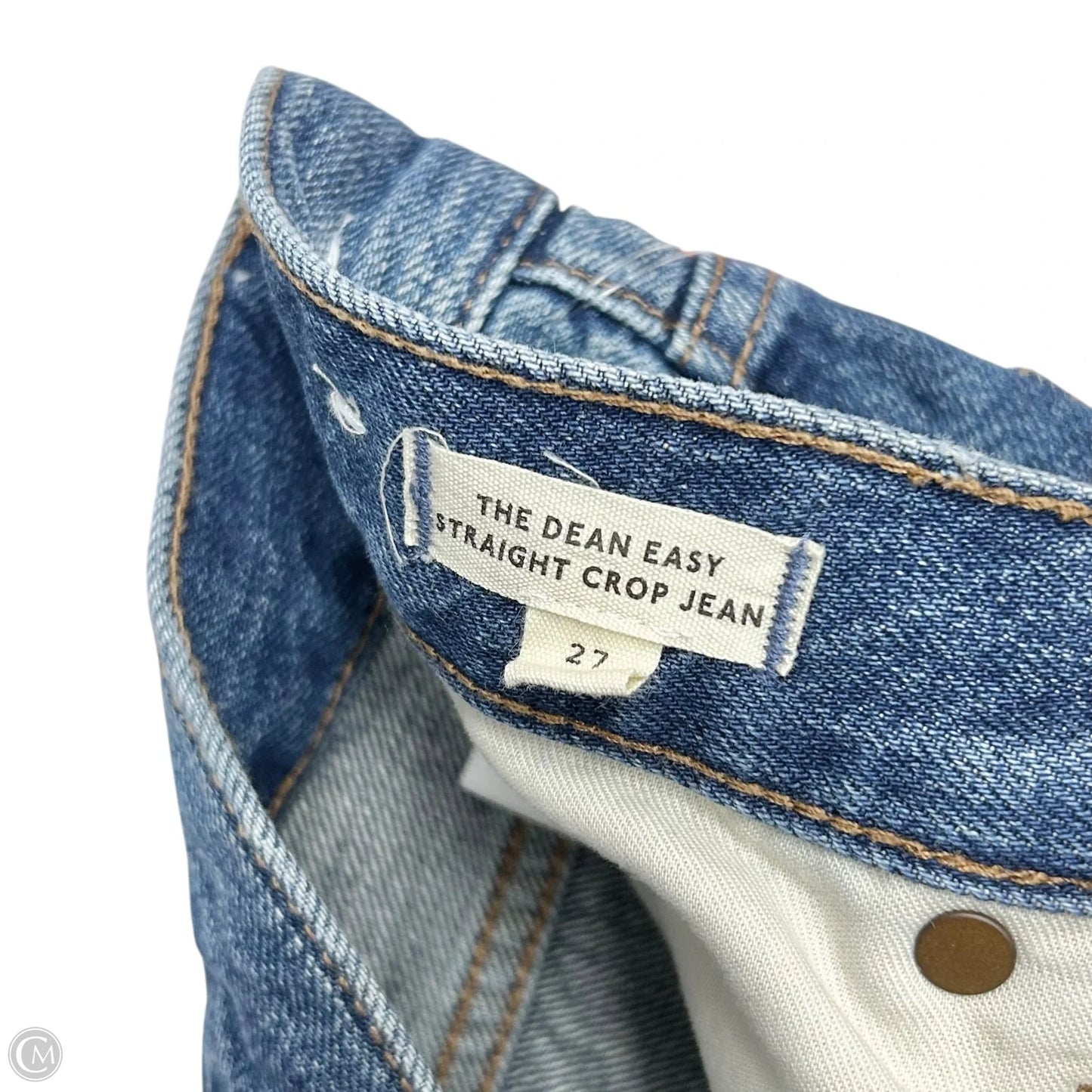 Jeans Straight By Madewell In Blue Denim, Size: 4