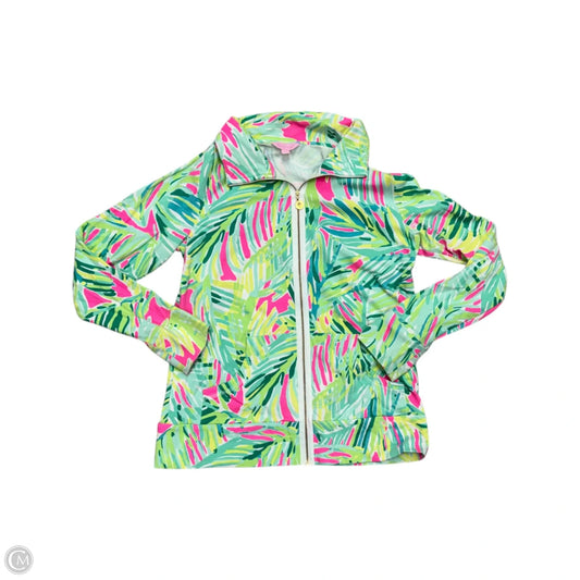 Jacket Designer By Lilly Pulitzer In Green & Pink, Size: L