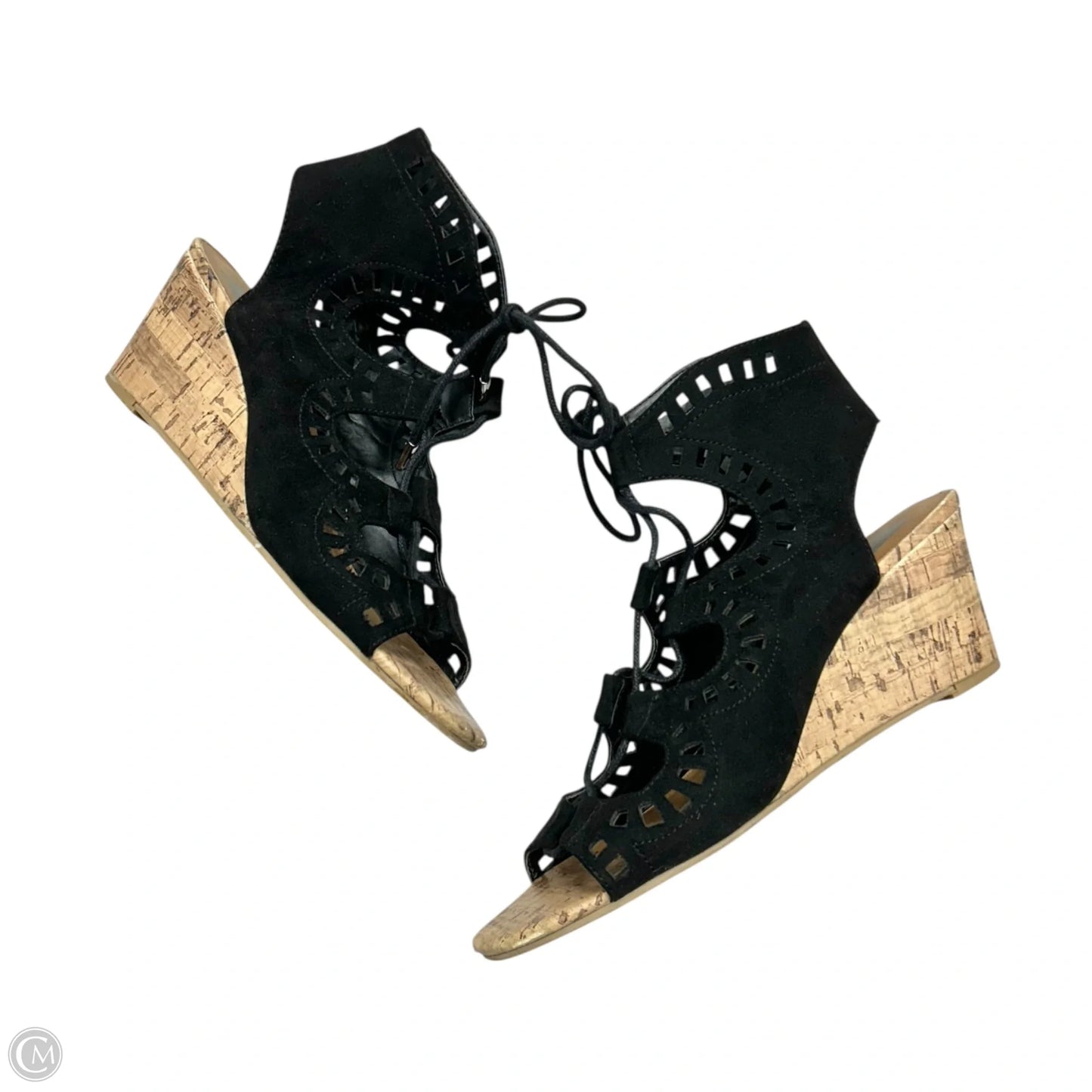 Sandals Heels Wedge By Dolce Vita In Black, Size: 8