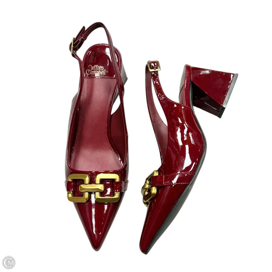 Shoes Heels Block By Jeffrey Campbell In Maroon, Size: 6.5