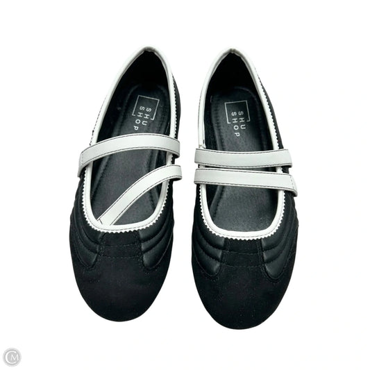 Shoes Flats By Shu Shop In Black & White, Size: 6.5
