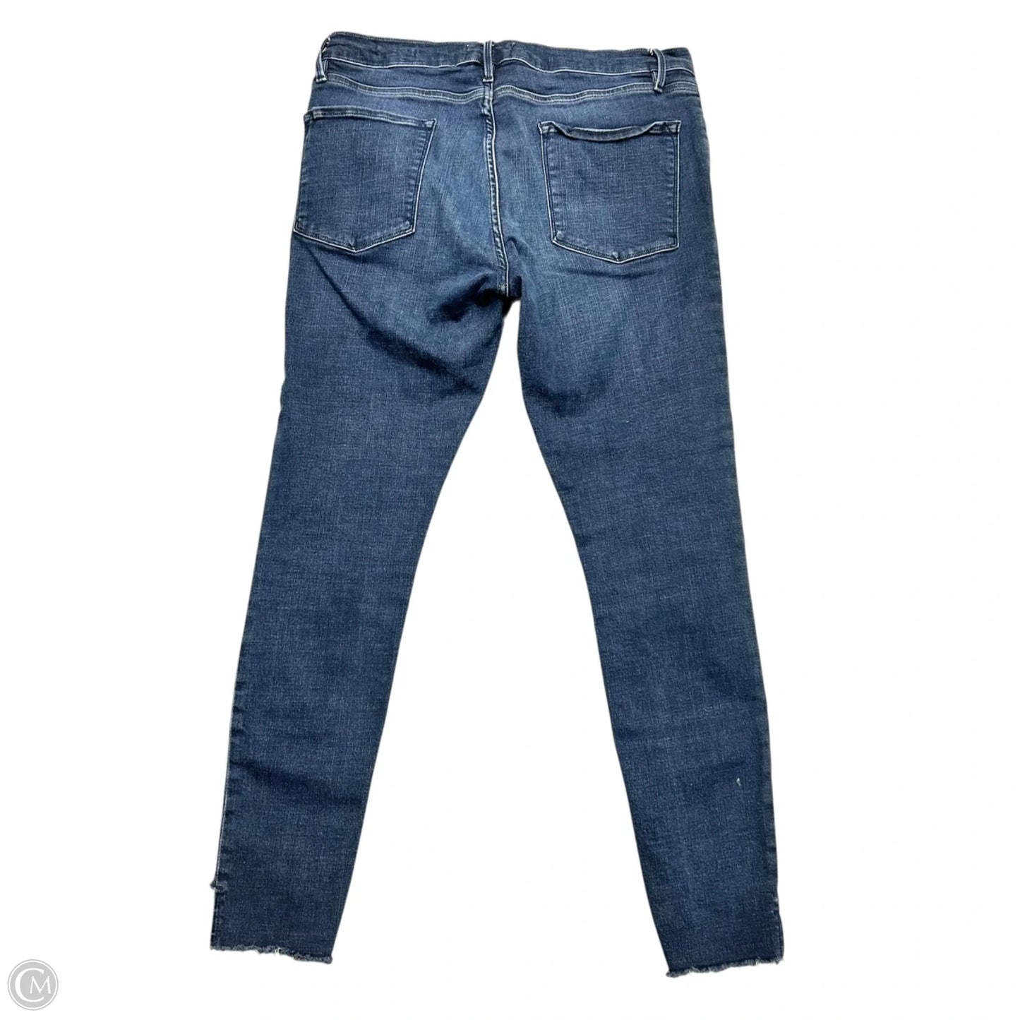 Jeans Skinny By Frame In Blue Denim, Size: 12