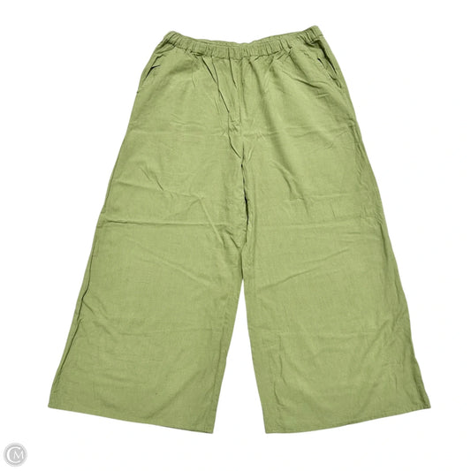 Pants Wide Leg By Sisster In Green, Size: L