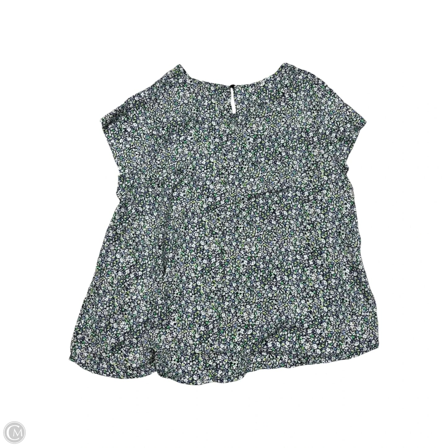 Top Short Sleeve By Jones New York In Blue & Green, Size: 2x