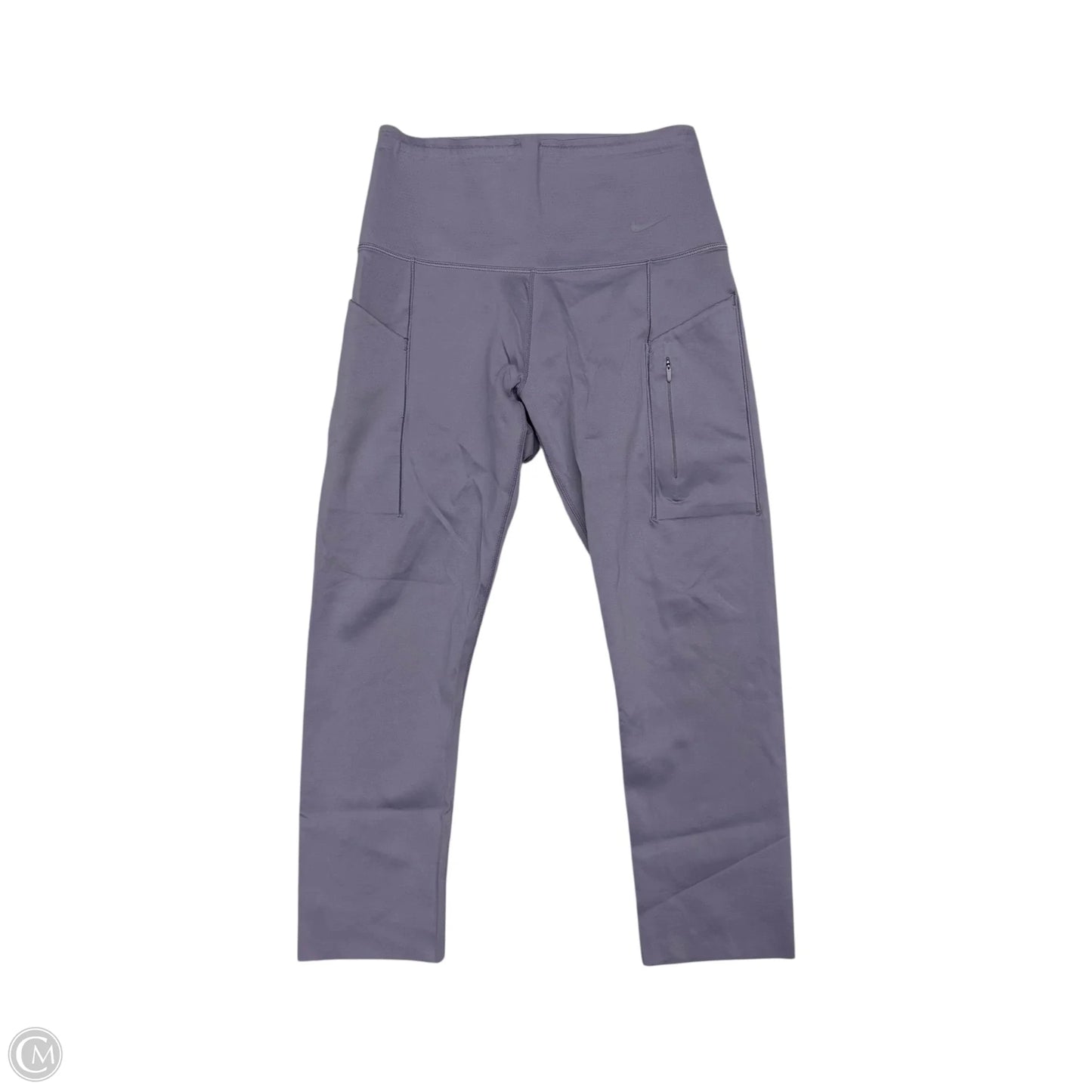 Athletic Leggings By Nike Apparel In Purple, Size: M