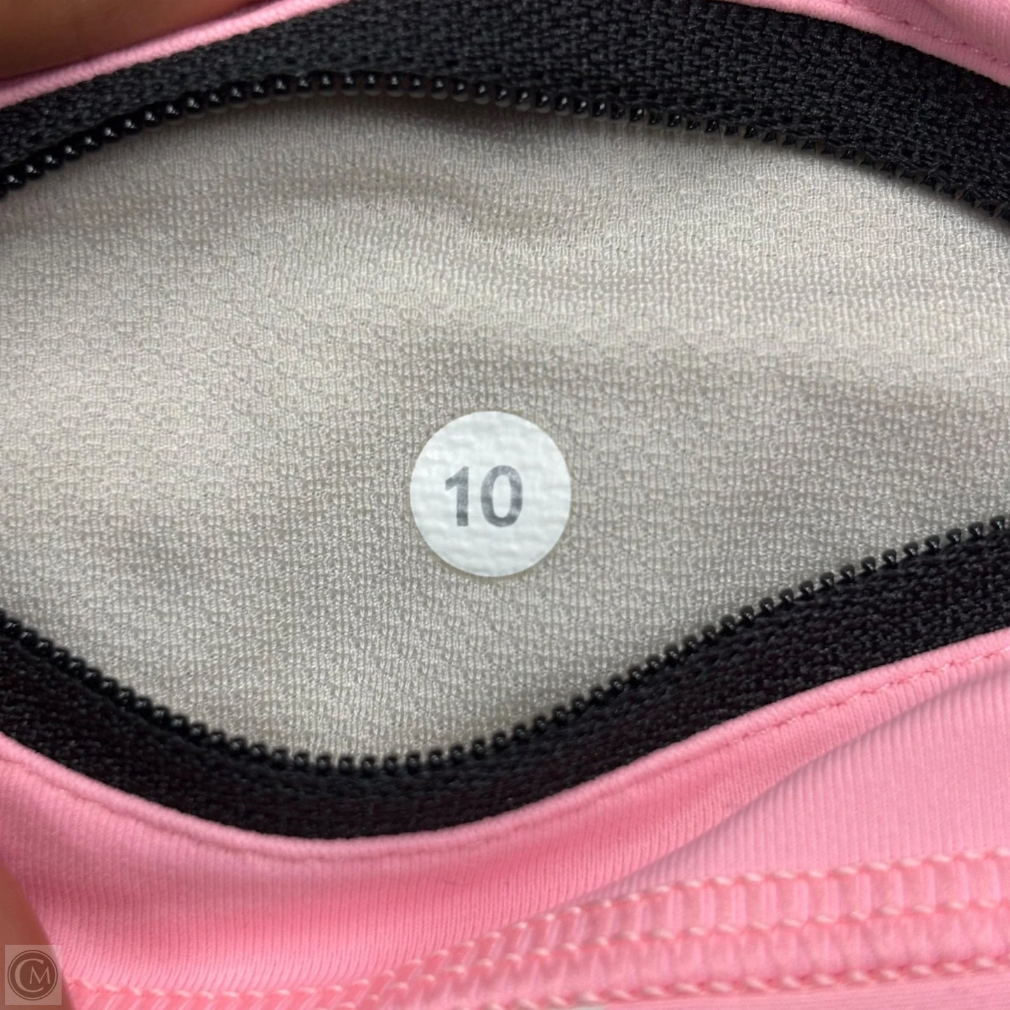 Athletic Leggings Capris By Lululemon In Black & Pink, Size: L