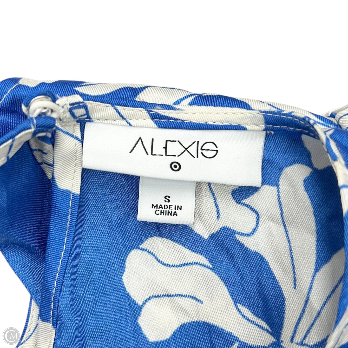 Dress Casual Short By Target x Alexis In Blue & White, Size: S