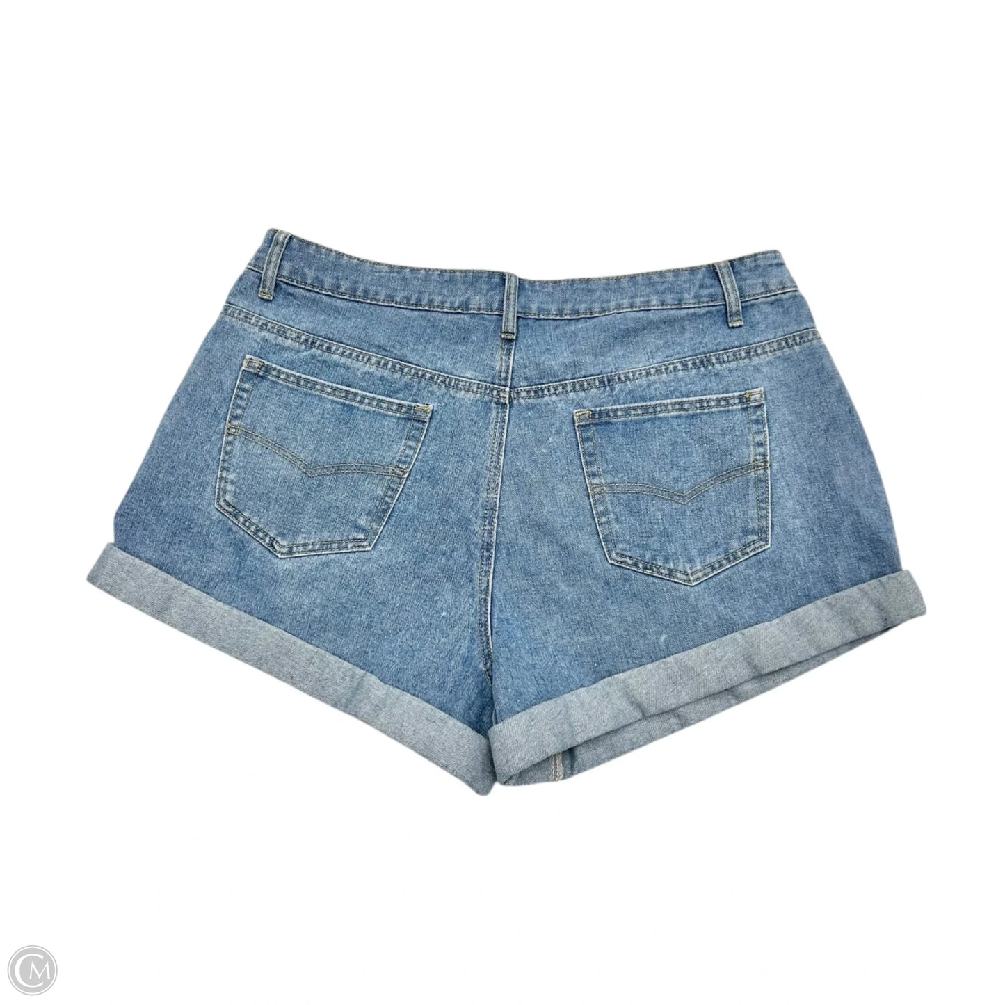 Shorts By Cider In Blue Denim, Size: 1x