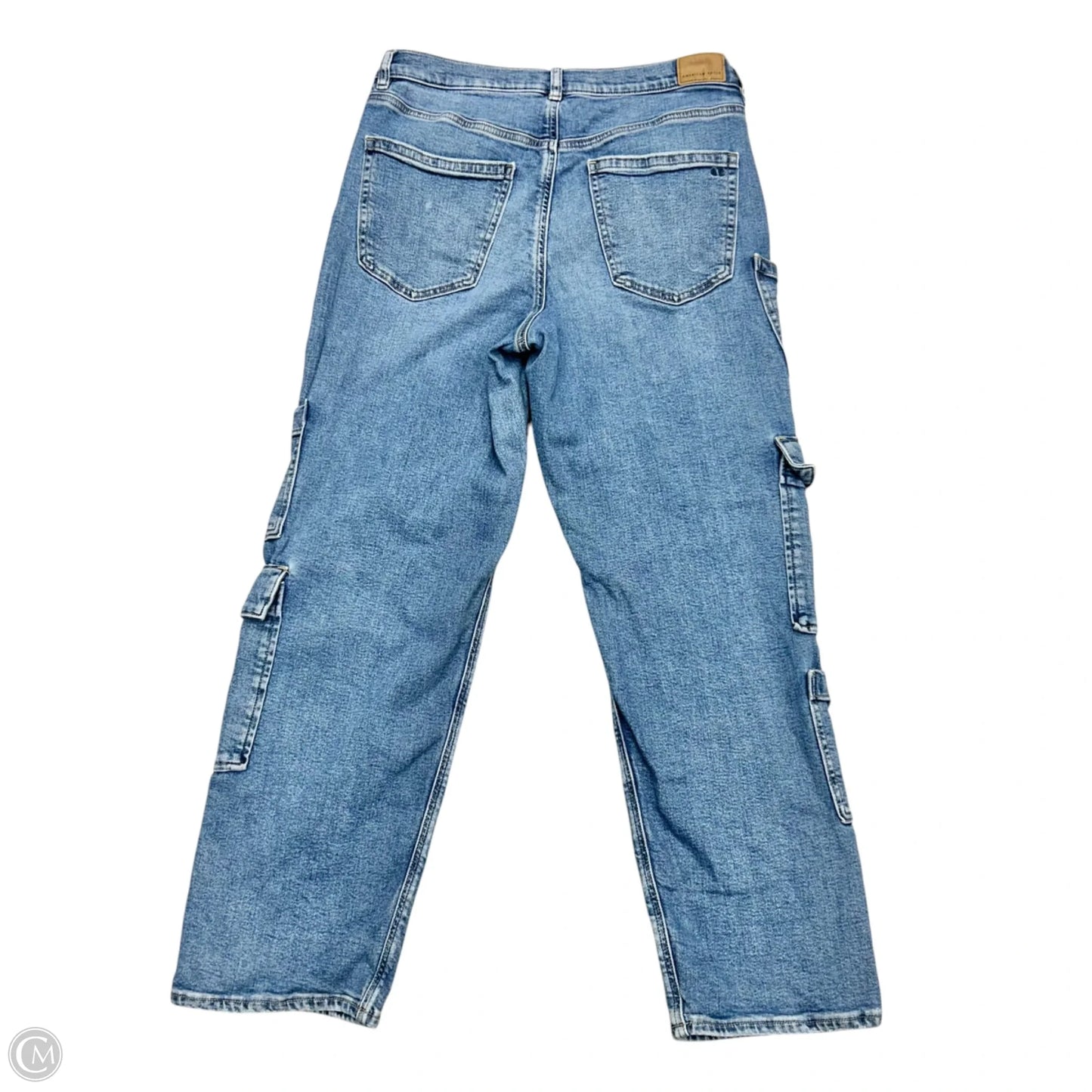 Jeans Boyfriend By American Eagle In Blue Denim, Size: 10s