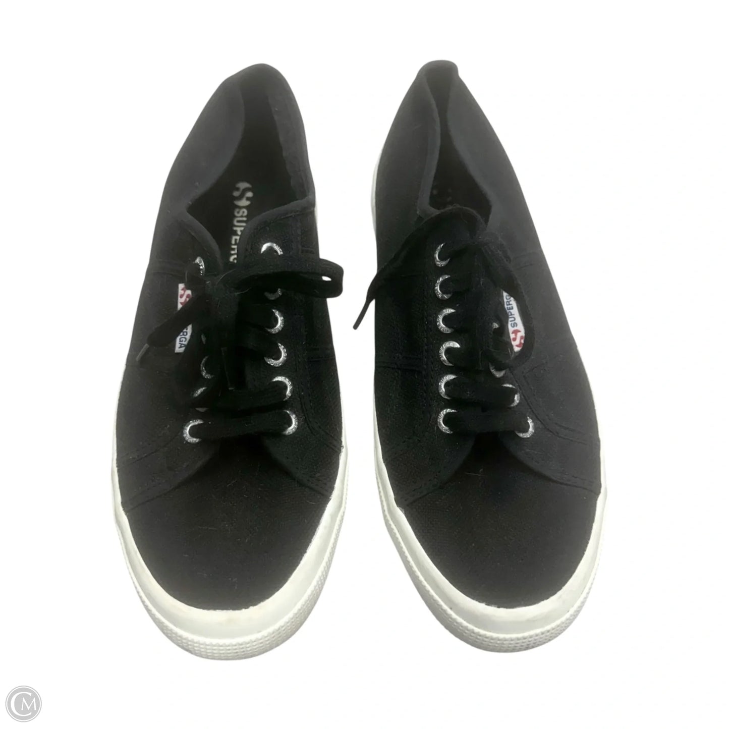 Shoes Sneakers By Superga In Black, Size: 10