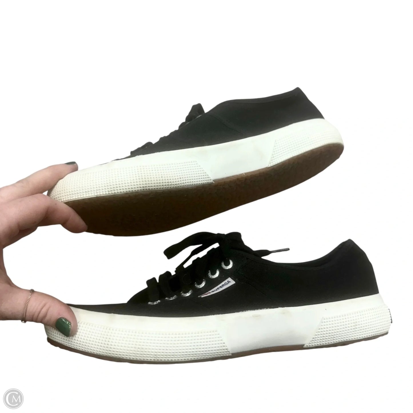 Shoes Sneakers By Superga In Black, Size: 10