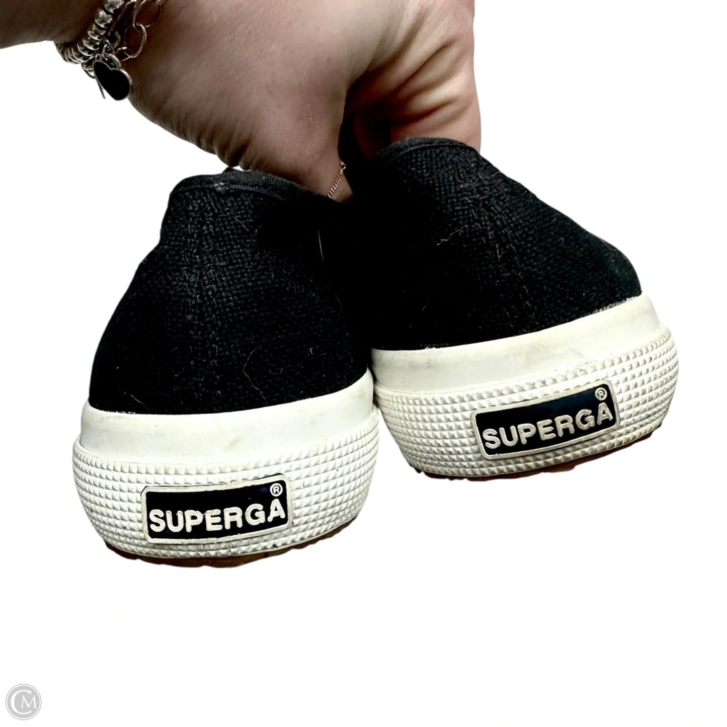 Shoes Sneakers By Superga In Black, Size: 10