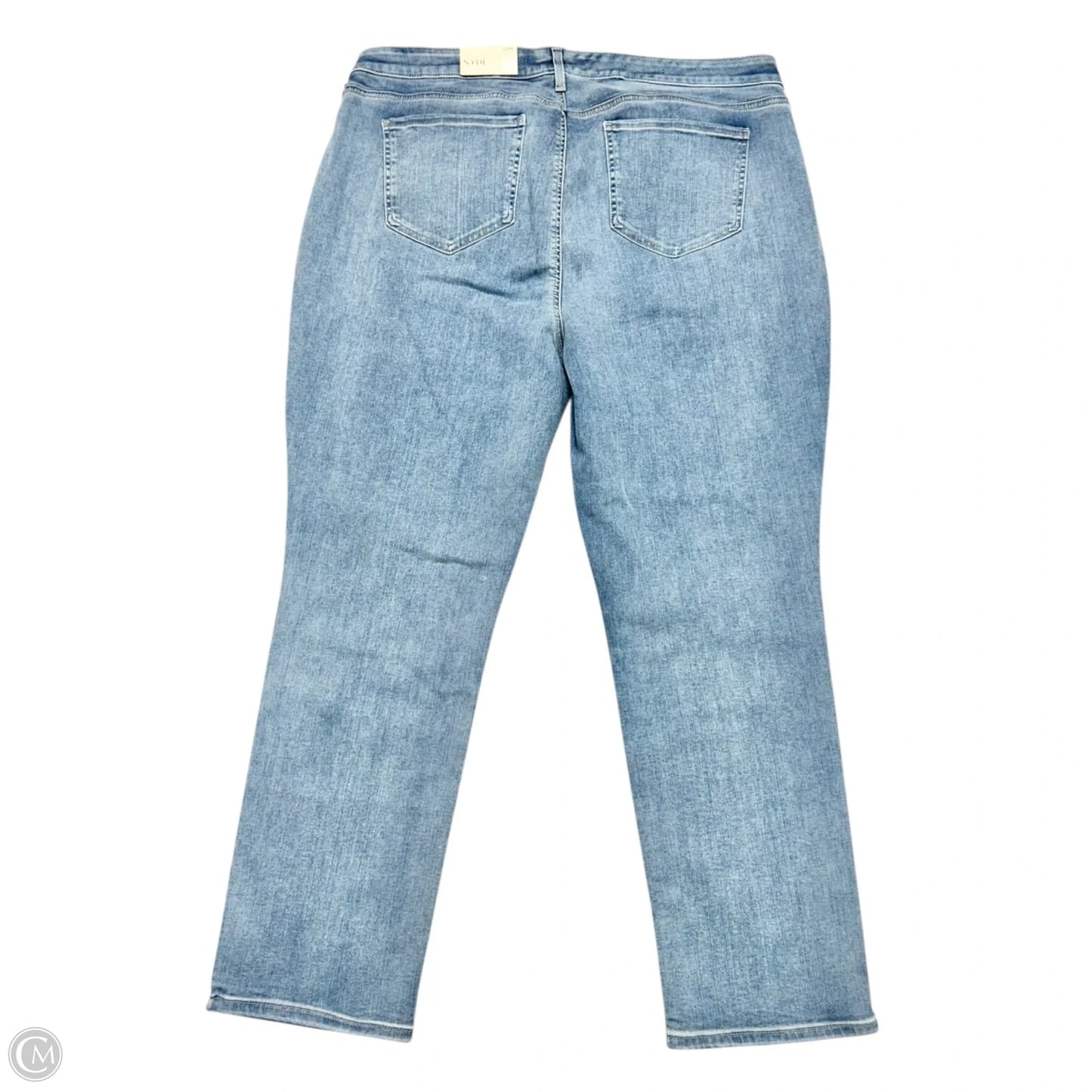 Jeans Straight By Not Your Daughters Jeans In Blue Denim, Size: 22