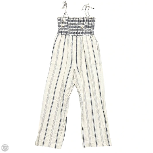 Jumpsuit By Madewell In Blue & Cream, Size: S