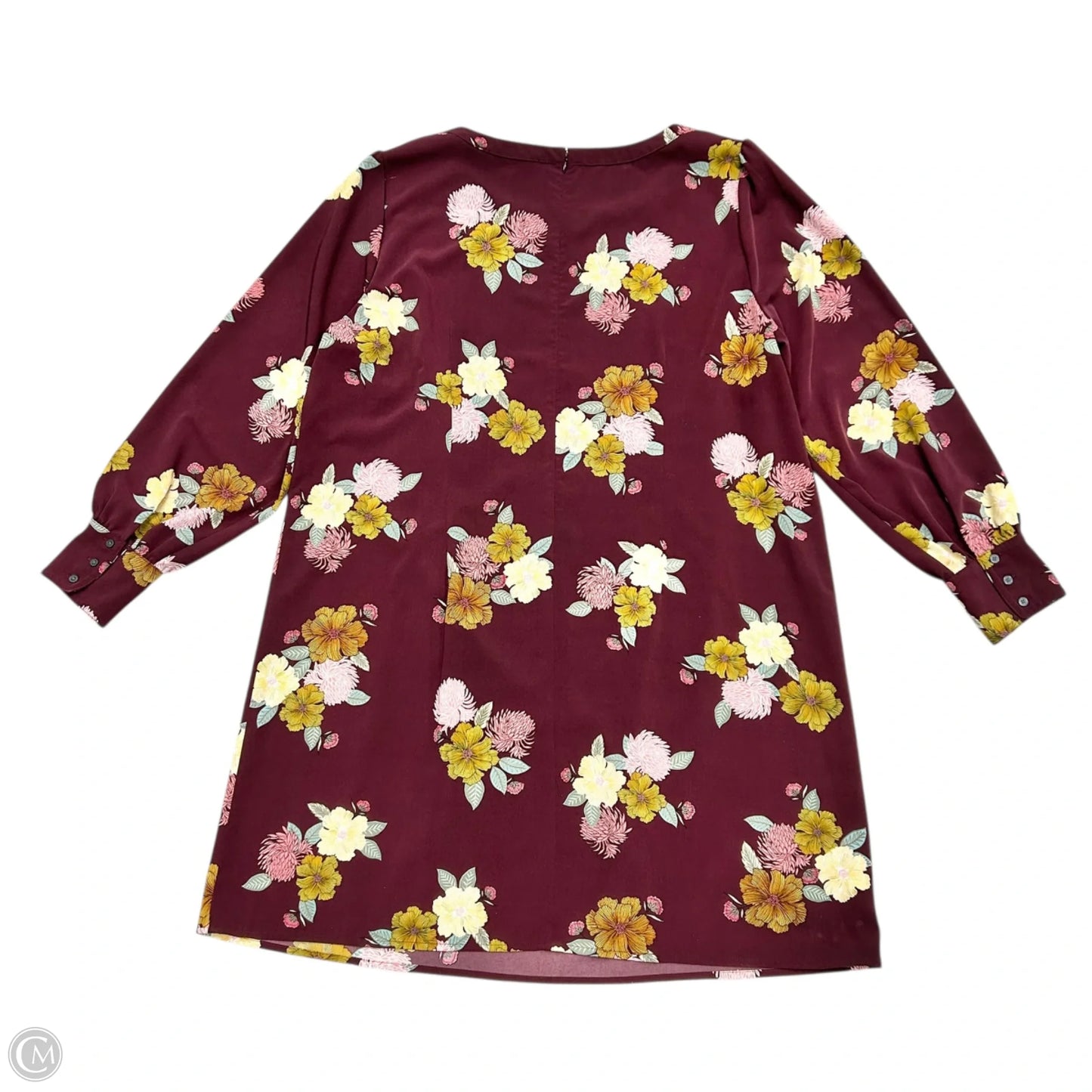 Dress Casual Short By Loft In Purple & Yellow, Size: 2x