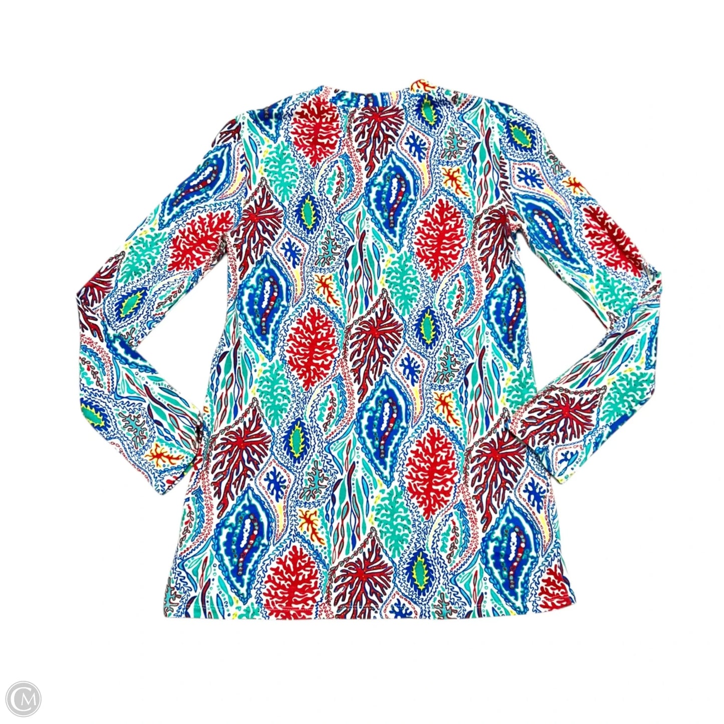 Top Long Sleeve Designer By Lilly Pulitzer In Rainbow Print, Size: Xs